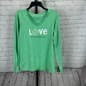 Life Is Good Hilton Head, SC Long Sleeve Top Size Medium